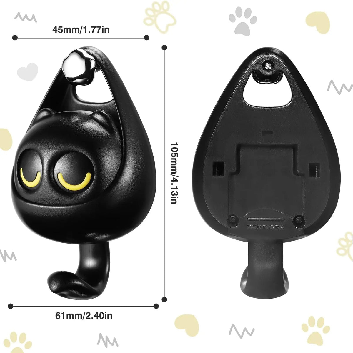Self-adhesive Cat Hooks – Cute, Sturdy & No Drilling