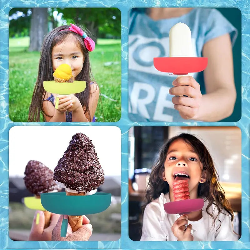 Silicone Ice Cream Holder – Drip PRedection for Popsicles & Cones