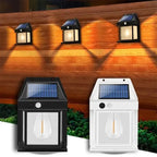 Solar-powered LED outdoor wall light – Perfect for gardens, patios, garages, and entrances