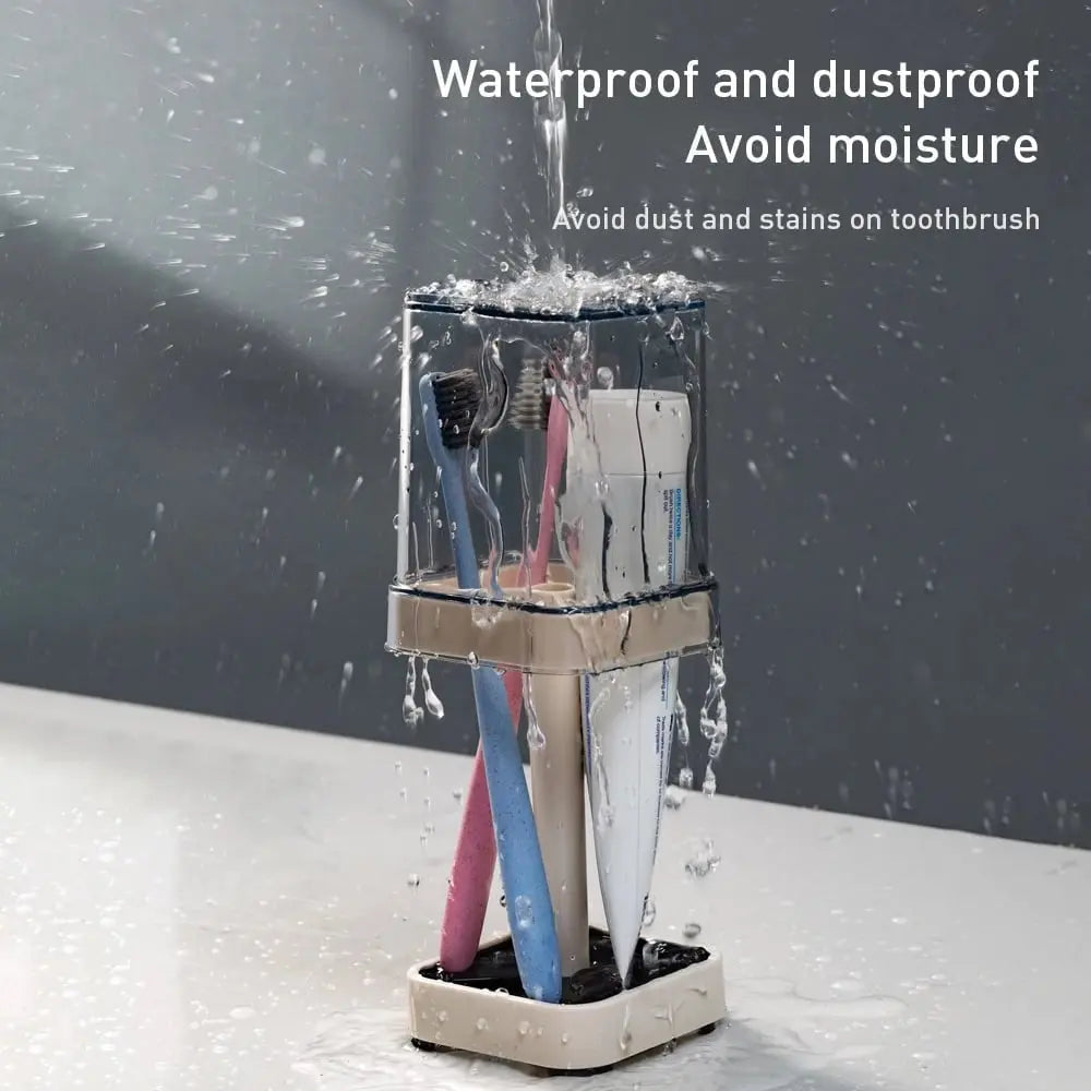 Stylish Toothbrush Holder with PRedective Cover – Hygienic & Neat