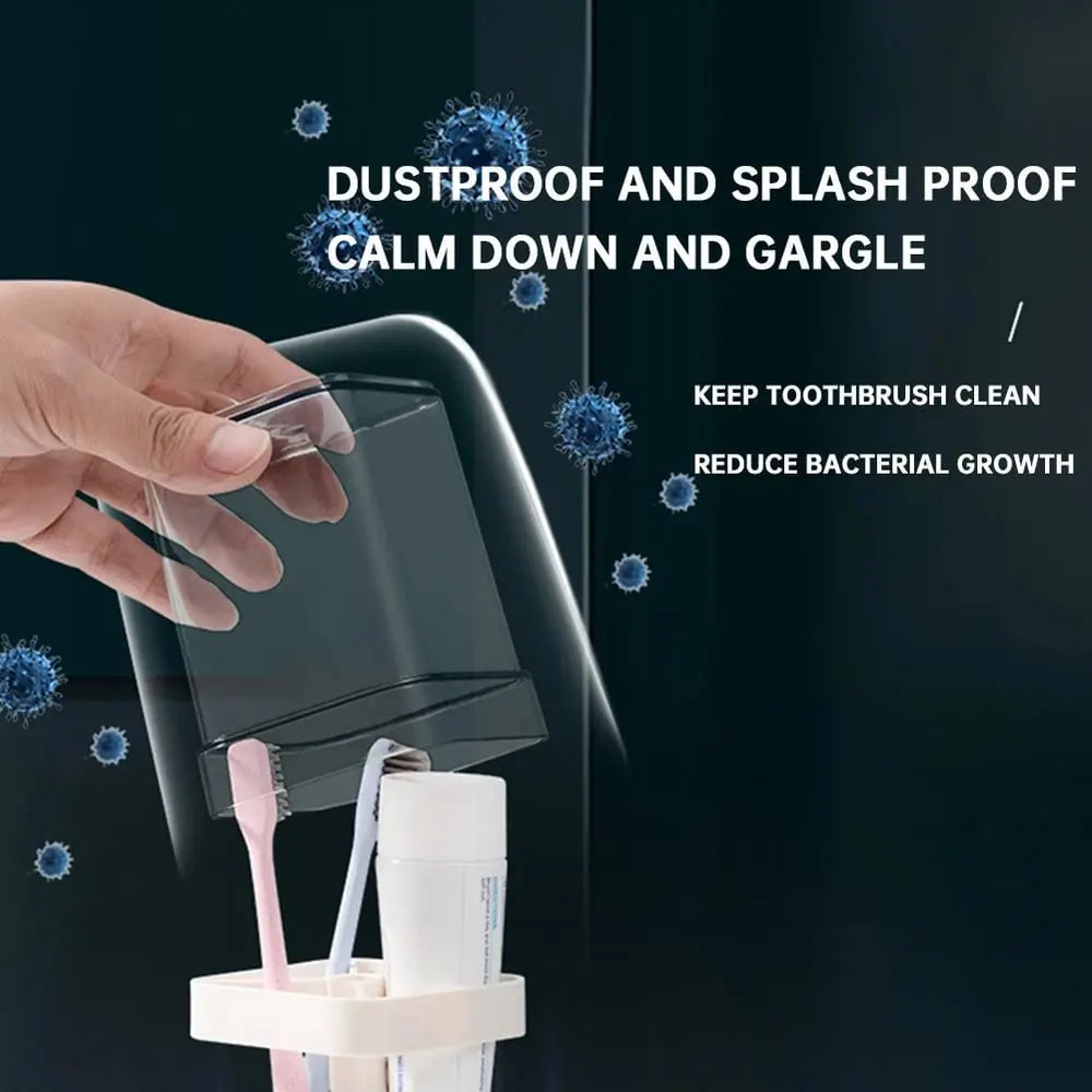 Stylish Toothbrush Holder with PRedective Cover – Hygienic & Neat