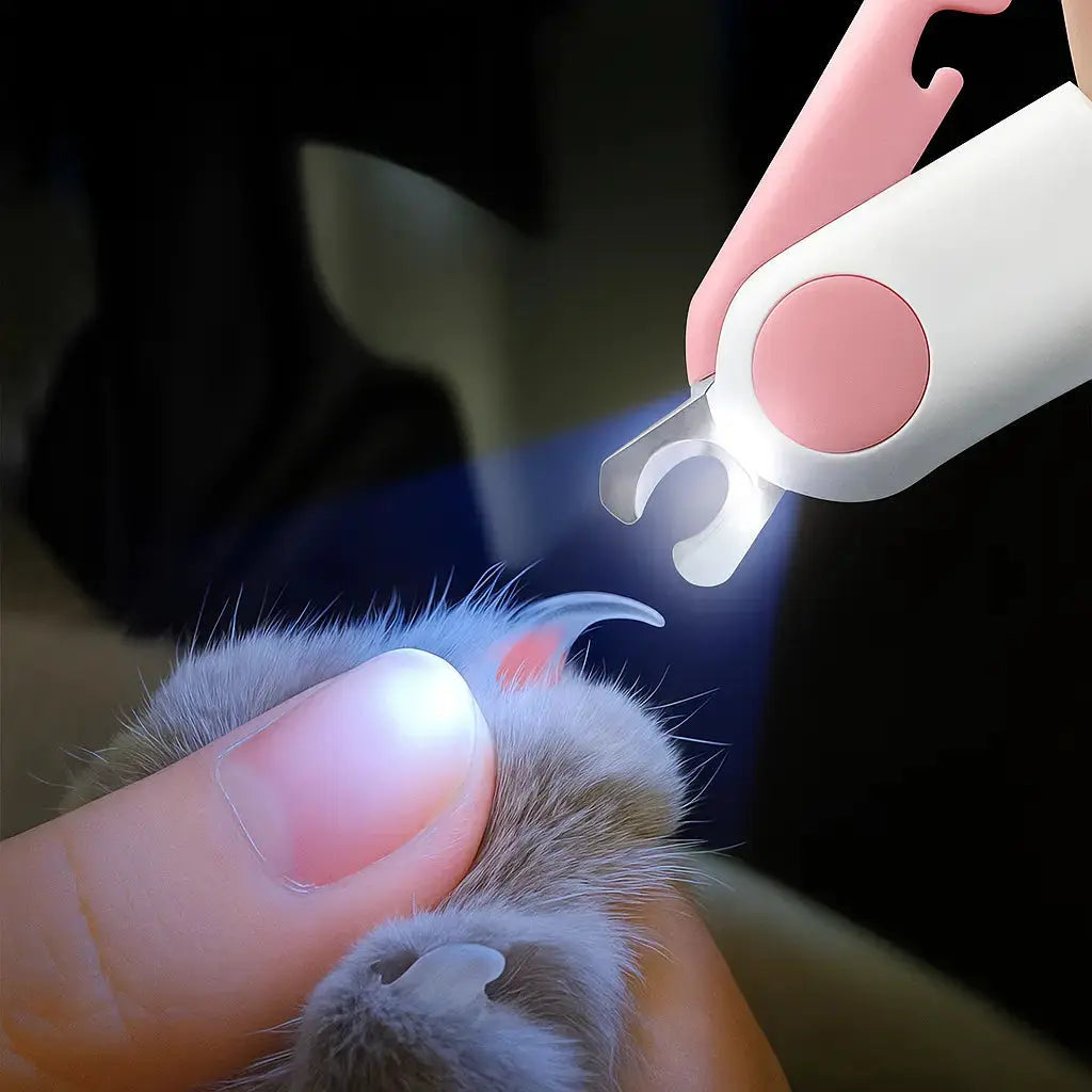 Animal Nail Clipper with LED – Integrated light shows exactly where to cut