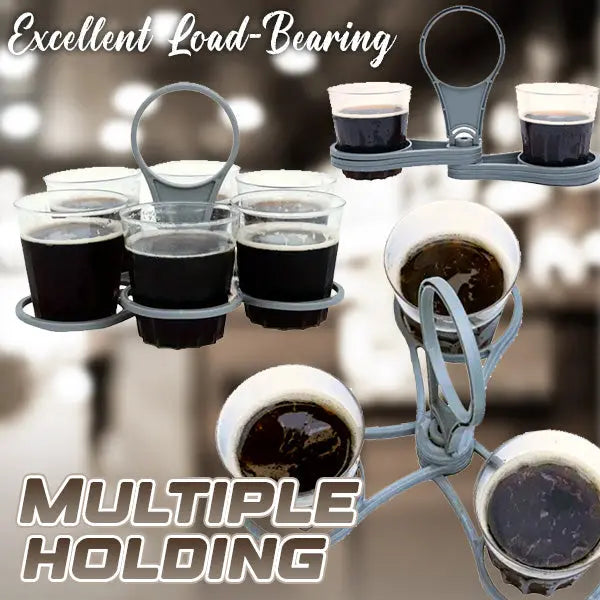 Portable Foldable Drink Holder for up to 6 Drinks