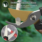 Portable quick sharpener for garden and kitchen tools