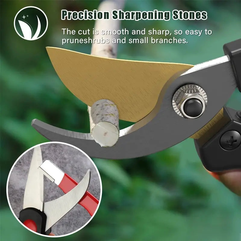 Portable quick sharpener for garden and kitchen tools