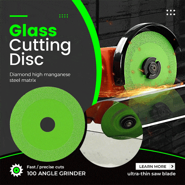 Ultra-thin diamond glass cutting disc