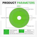 Ultra-thin diamond glass cutting disc