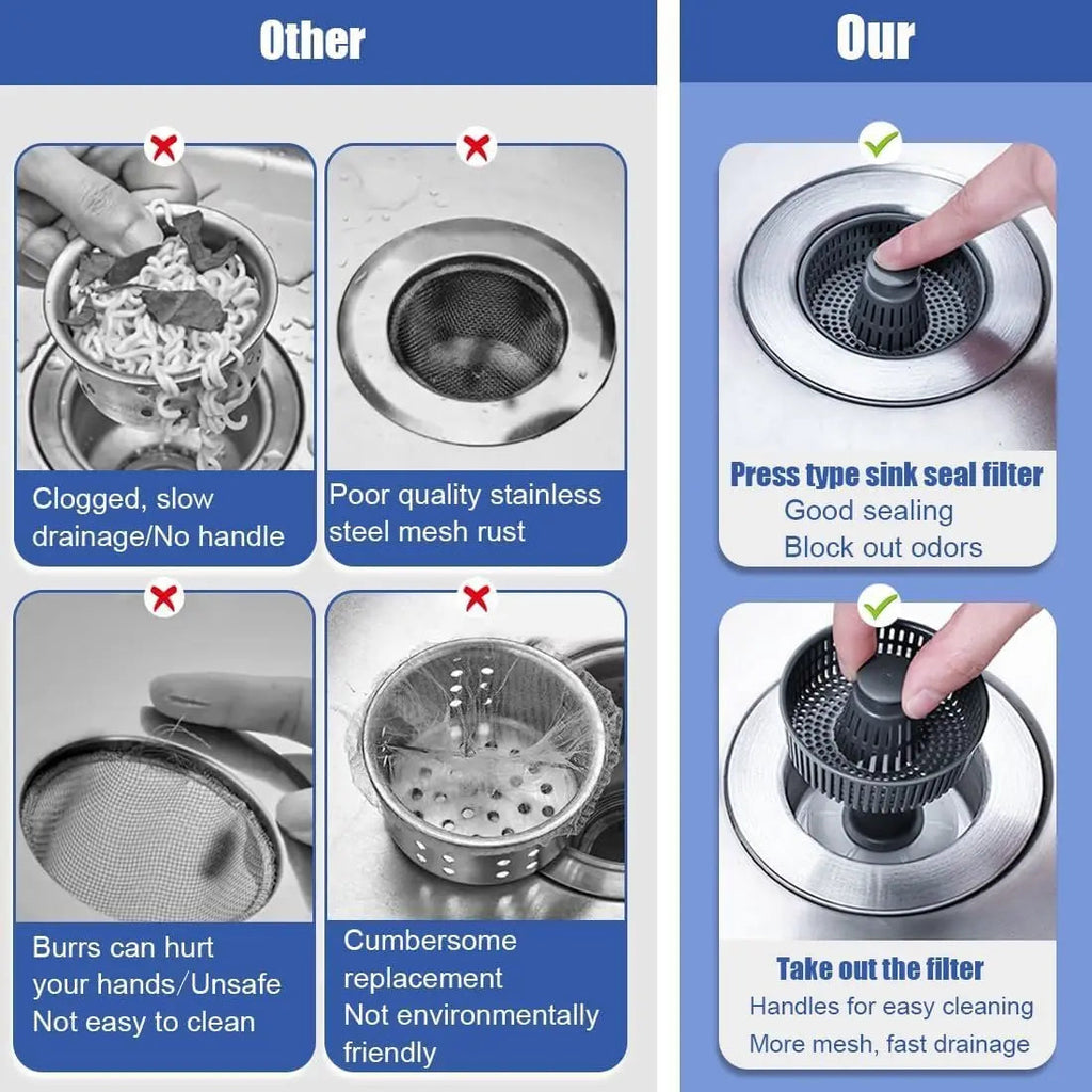 Improved Sink Drain Stopper – No more clogged drains!