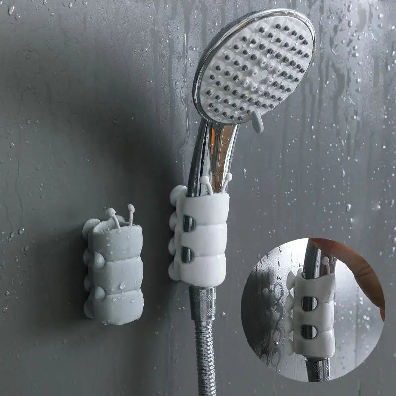 Adjustable shower head holder with strong suction cup