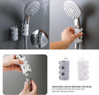 Adjustable shower head holder with strong suction cup