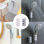 Adjustable shower head holder with strong suction cup