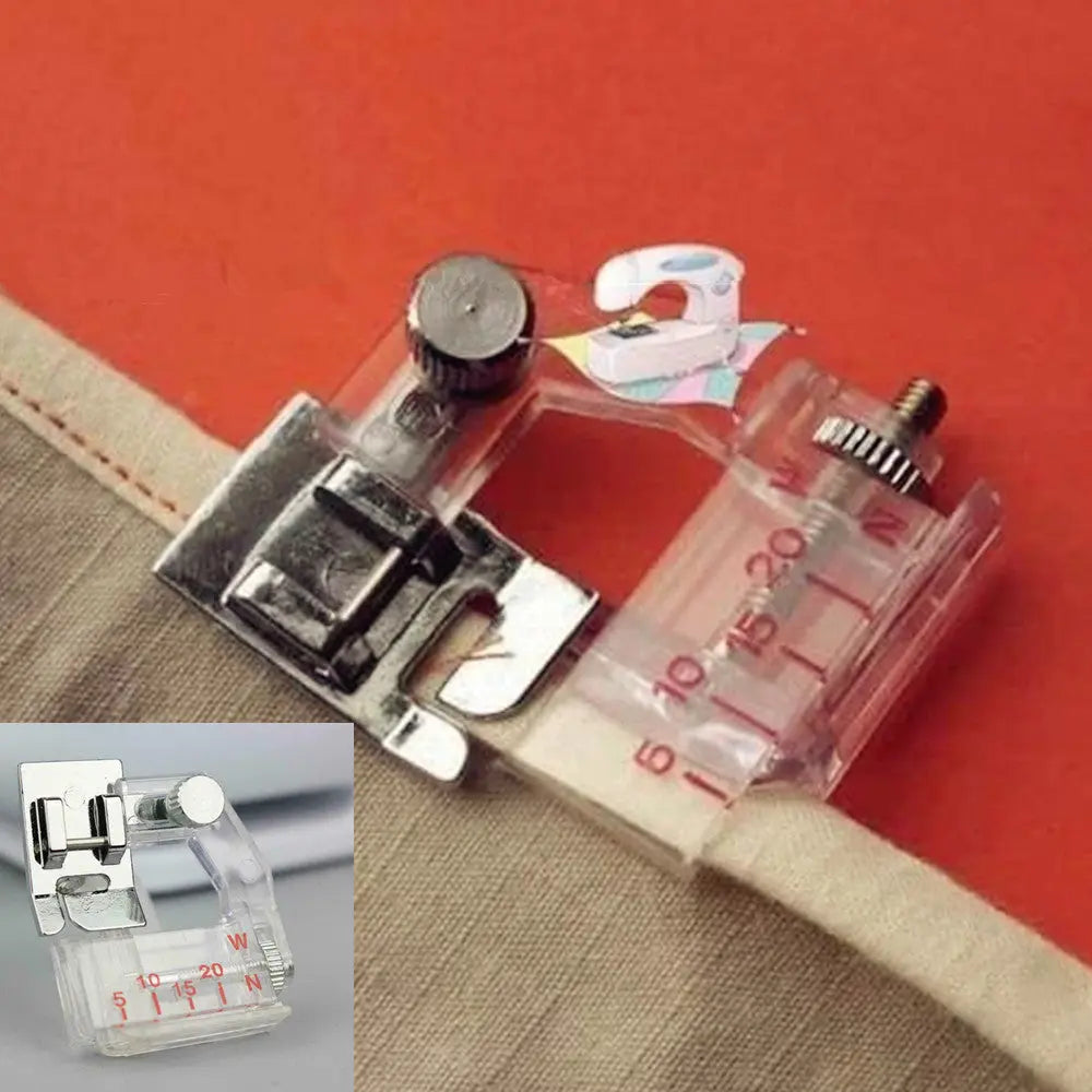 Adjustable bias binding foot – For precise edge finishes