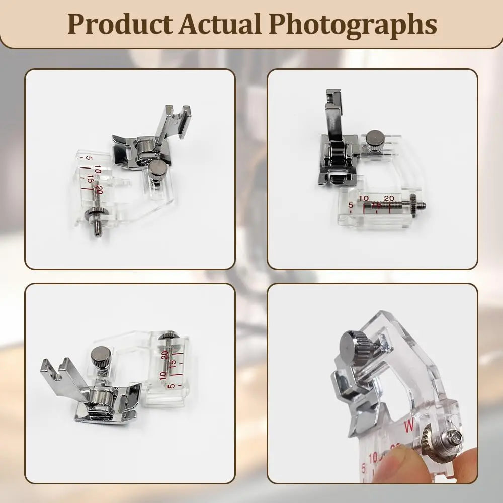 Adjustable bias binding foot – For precise edge finishes