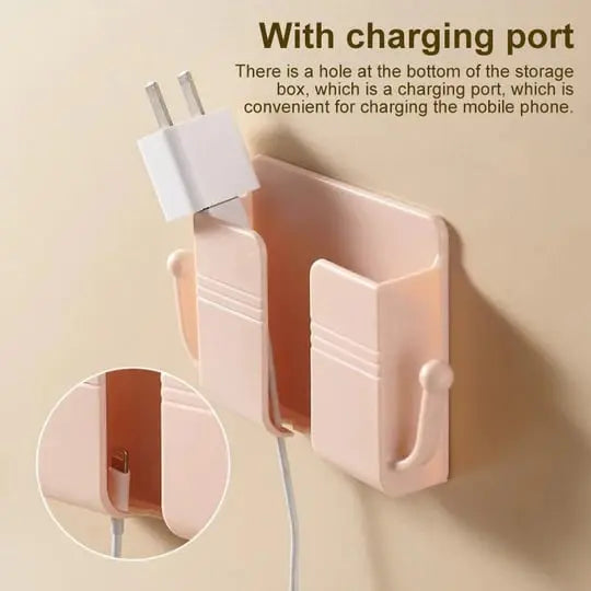 Wall mount for phone & remote control – Practical 2-in-1 organizer