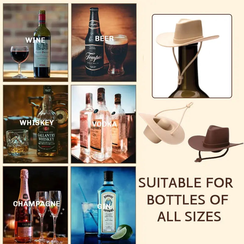 Wine Bottle Stopper in Cowboy Hat Design – Tight, Stylish & Original
