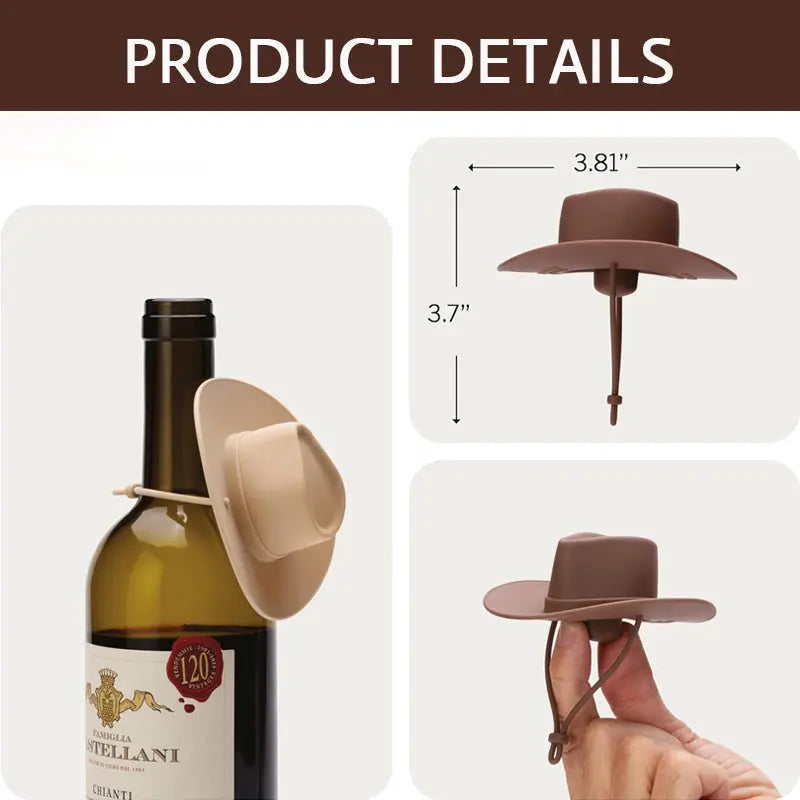Wine Bottle Stopper in Cowboy Hat Design – Tight, Stylish & Original