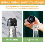 Wine stopper with vacuum function – Preserves aroma & carbonation reliably