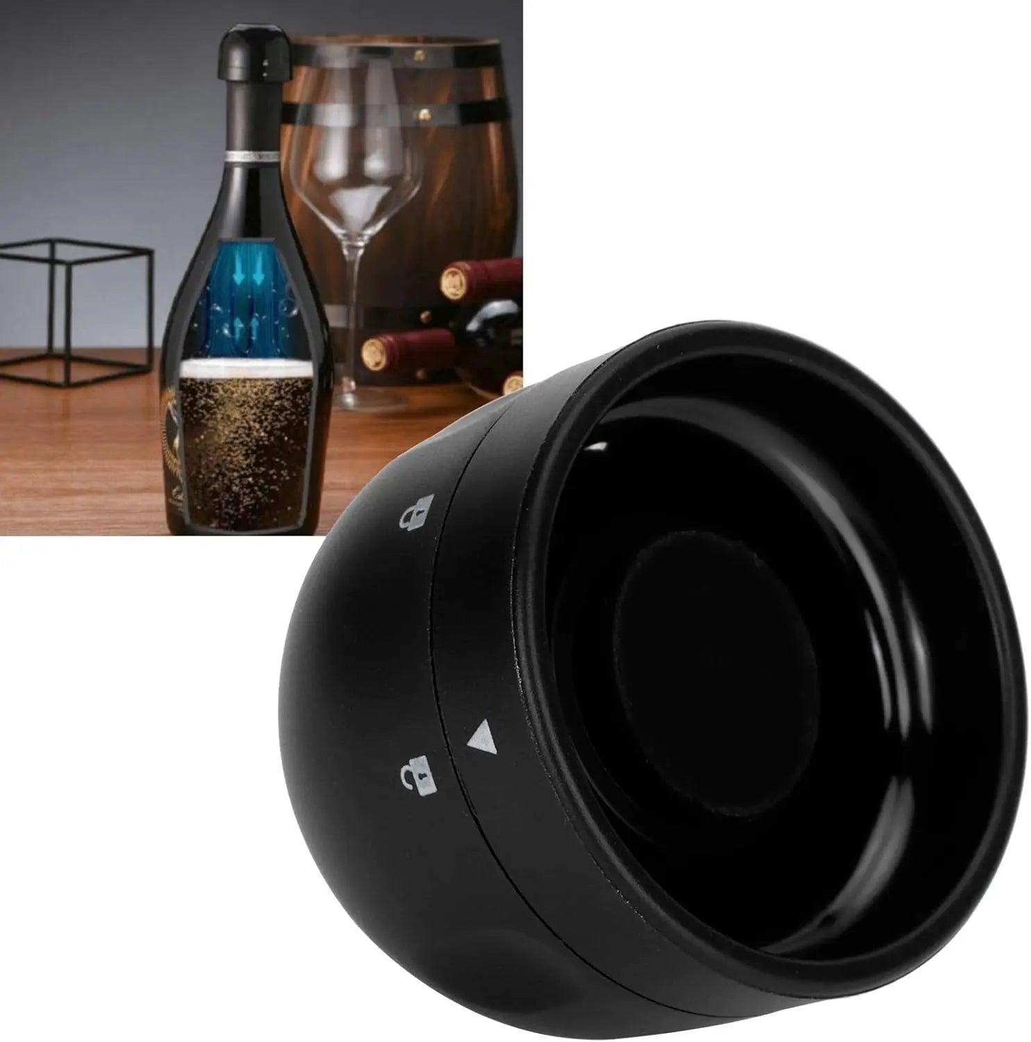 Wine stopper with vacuum function – Preserves aroma & carbonation reliably