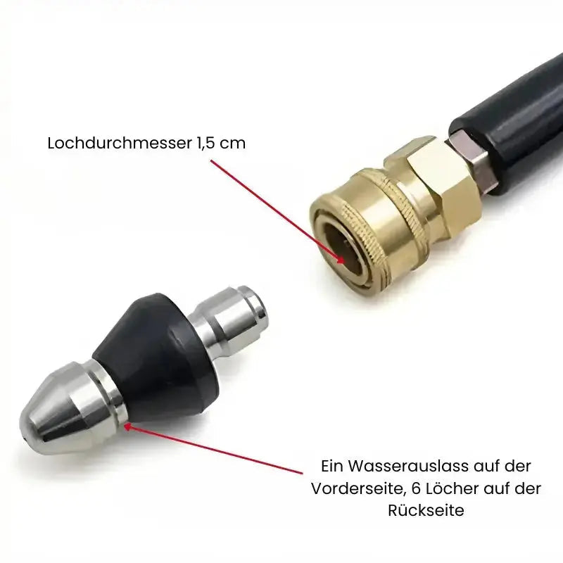 High-pressure pipe cleaning nozzle