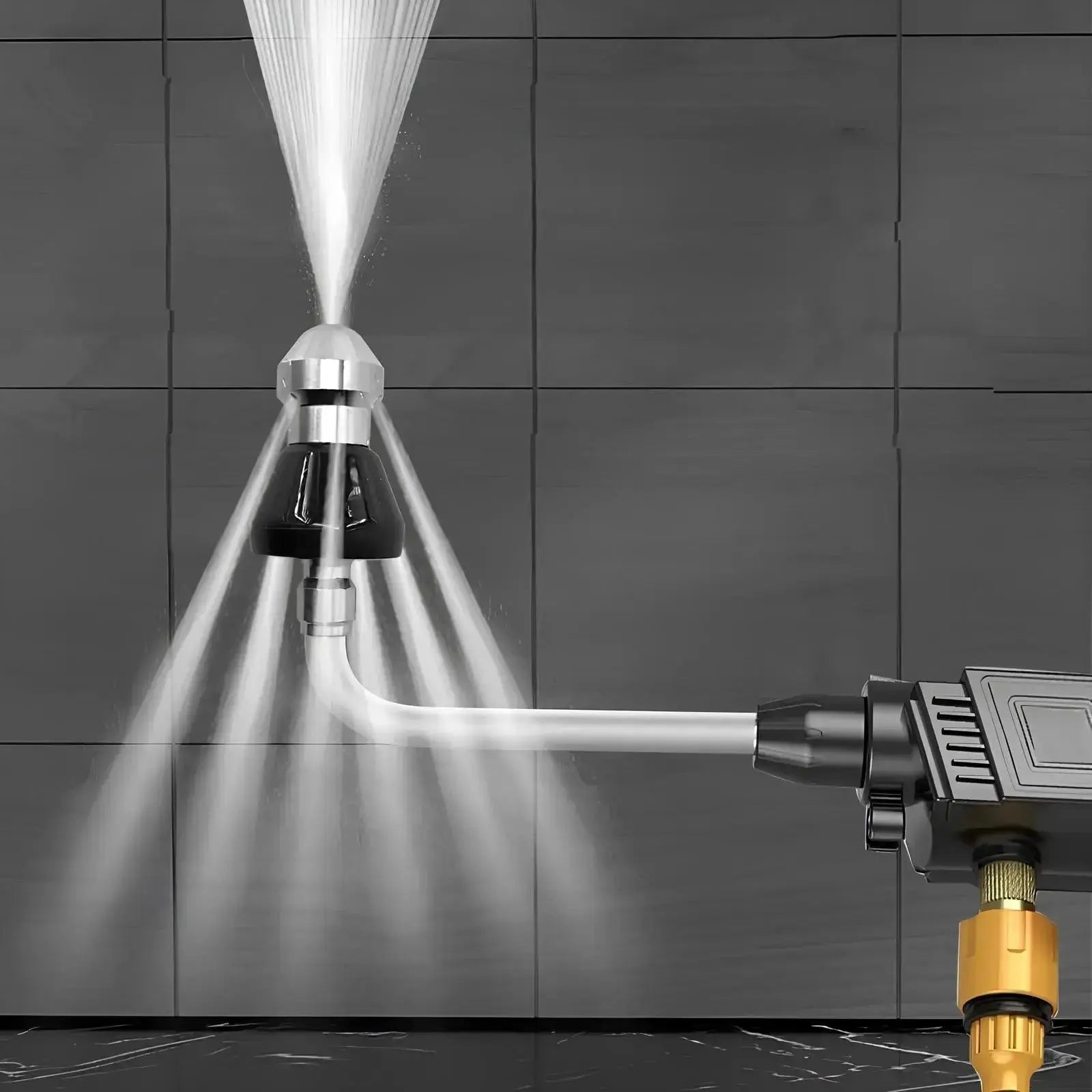 Pipe cleaning nozzle for high-pressure cleaners – Remove clogs in seconds