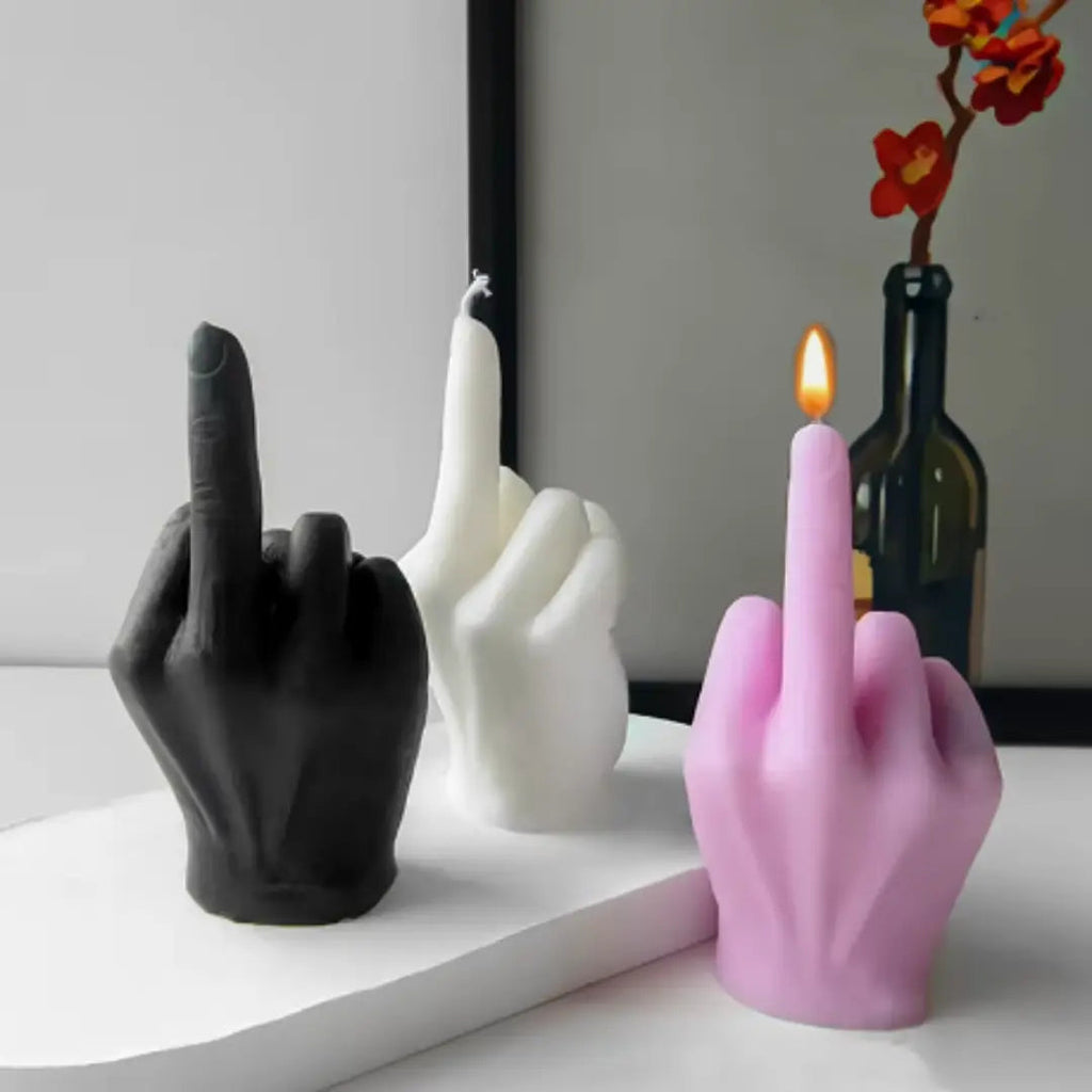 Middle Flame Humorous Candle