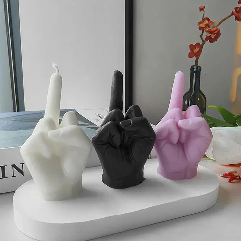 Middle Flame Humorous Candle