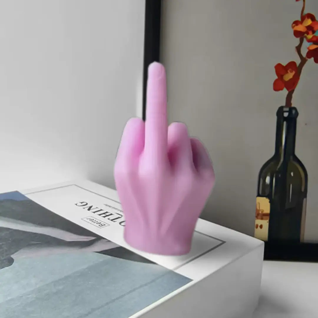 Middle Flame Humorous Candle