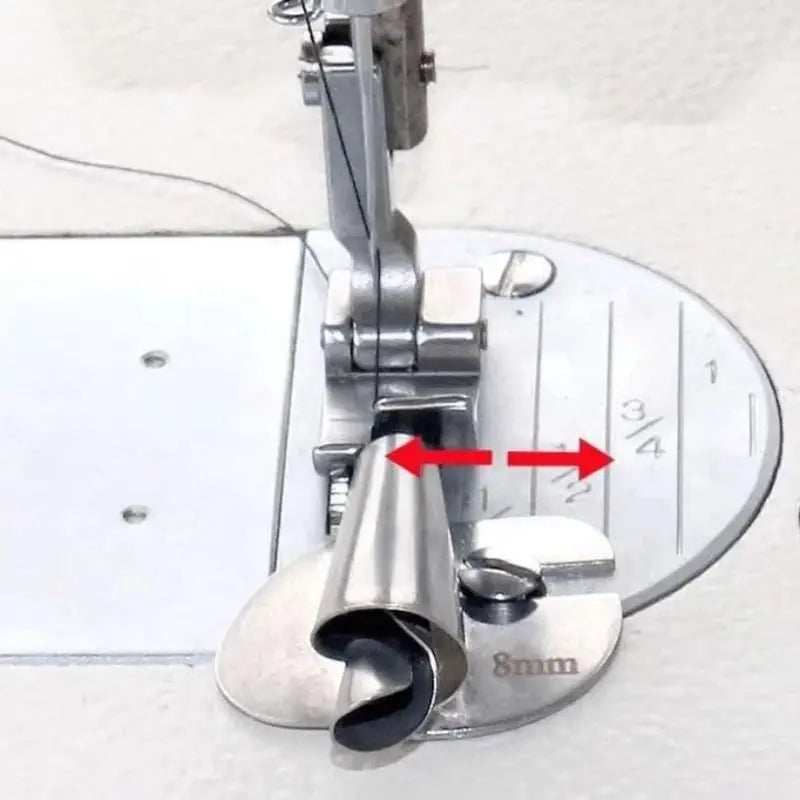 Sewing foot for rolled hems