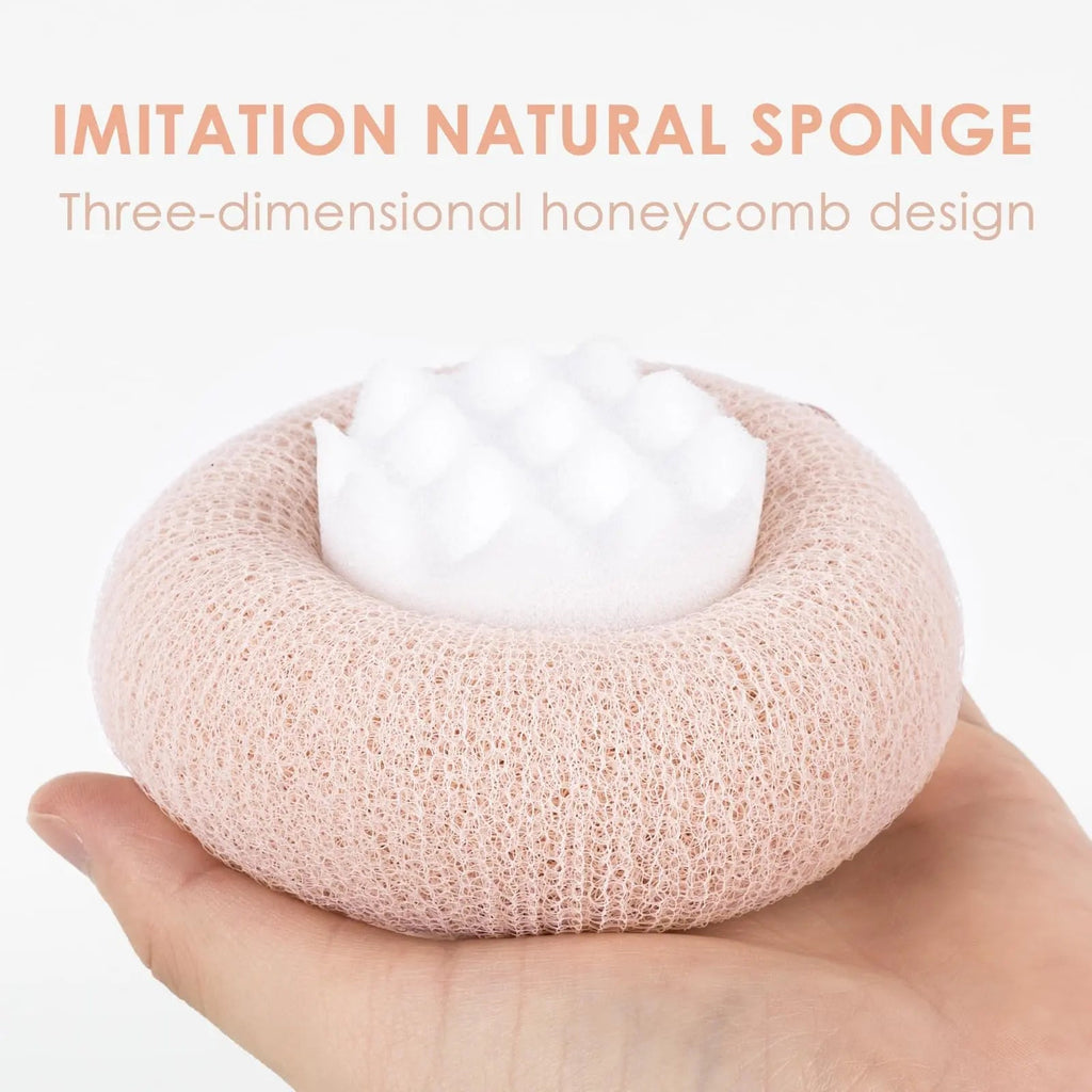 Super soft sunflower peeling bath sponge