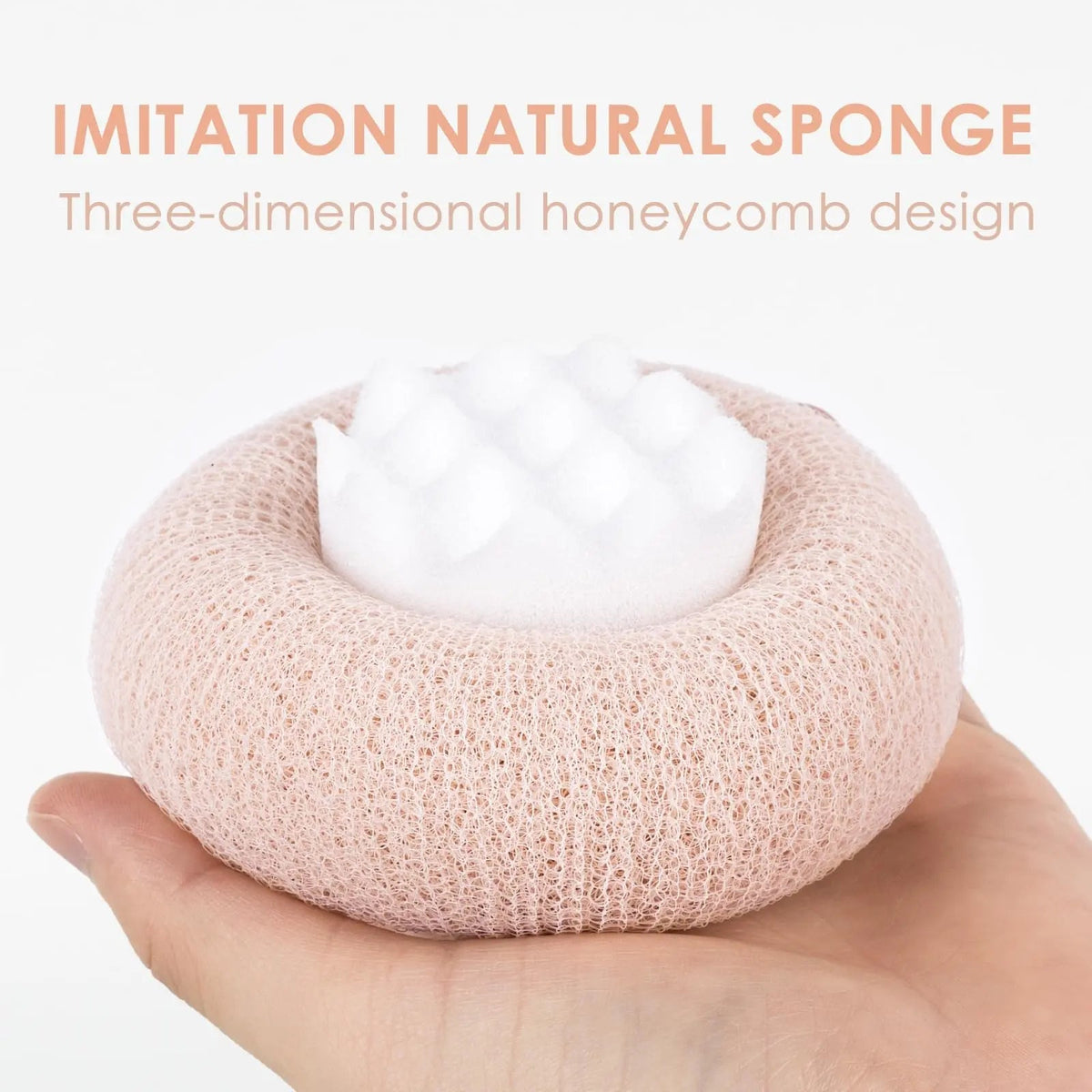 Super soft sunflower peeling bath sponge