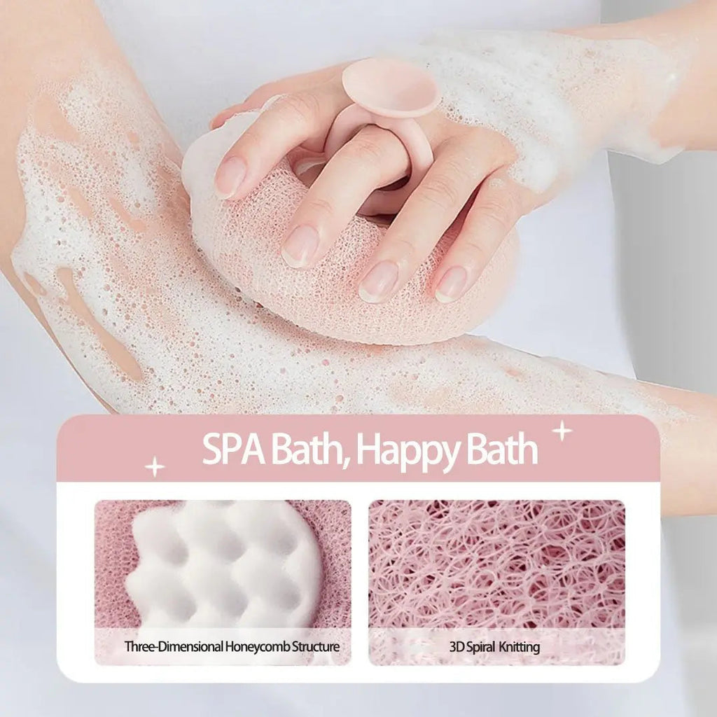 Super soft sunflower peeling bath sponge