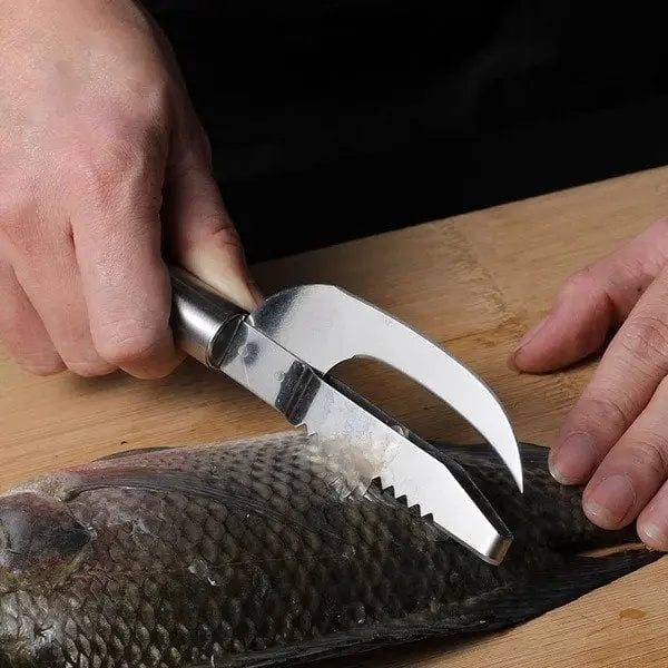 3-in-1 Fish scaler made of stainless steel