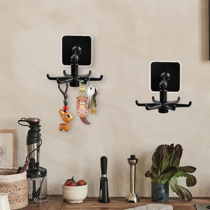 360° Redating Folding Hook – Space-saving & Self-adhesive