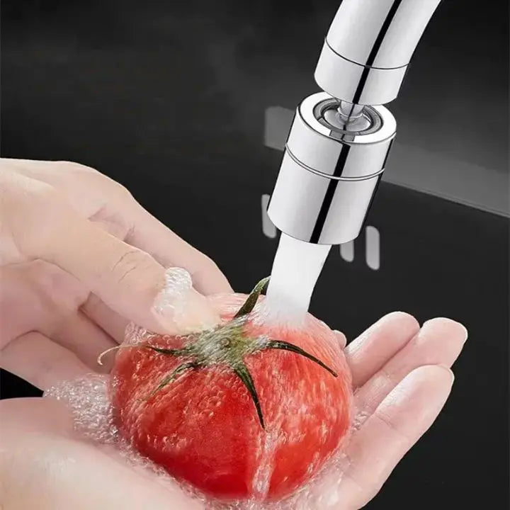 360° Faucet Attachment – Splash-Free with 2 Spray Modes