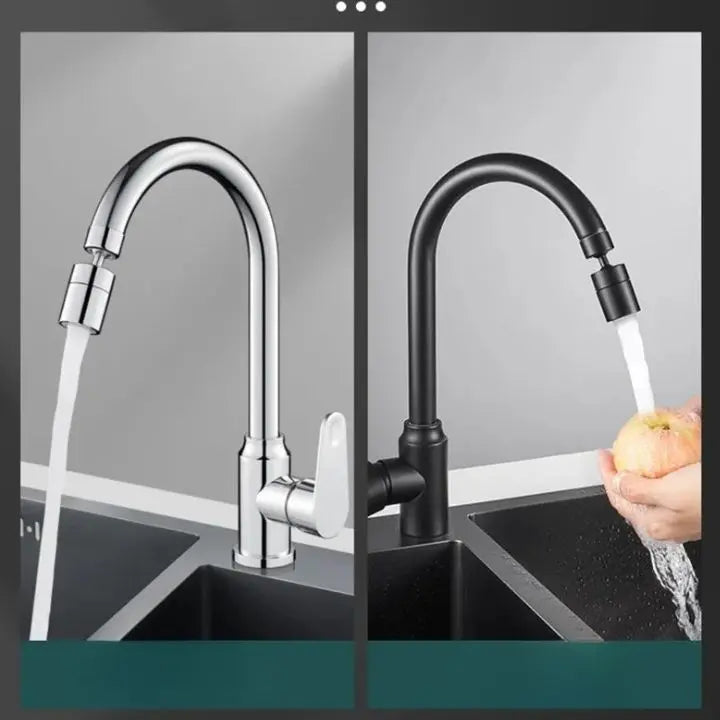 360° Faucet Attachment – Splash-Free with 2 Spray Modes
