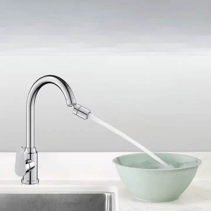 360° Faucet Attachment – Splash-Free with 2 Spray Modes