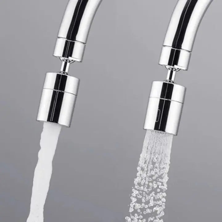 360° Faucet Attachment – Splash-Free with 2 Spray Modes