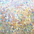 3D Rainbow Window Film – Privacy PRedection & Decoration without Adhesive