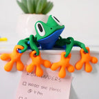 3D-printed magnetic frog refrigerator magnet