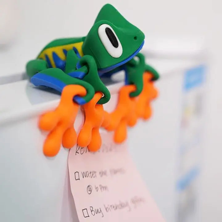 3D-printed magnetic frog refrigerator magnet