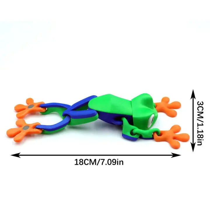 3D-printed magnetic frog refrigerator magnet