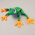 3D-printed magnetic frog refrigerator magnet