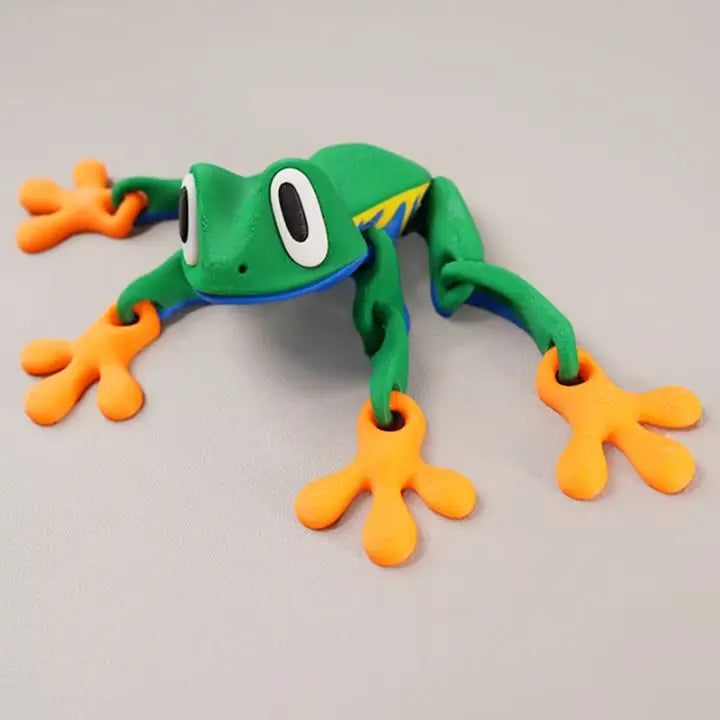 3D-printed magnetic frog refrigerator magnet