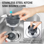 Drain strainer with clogging and odor pRedection for sink