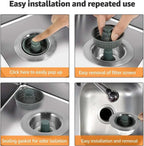 Drain strainer with clogging and odor pRedection for sink