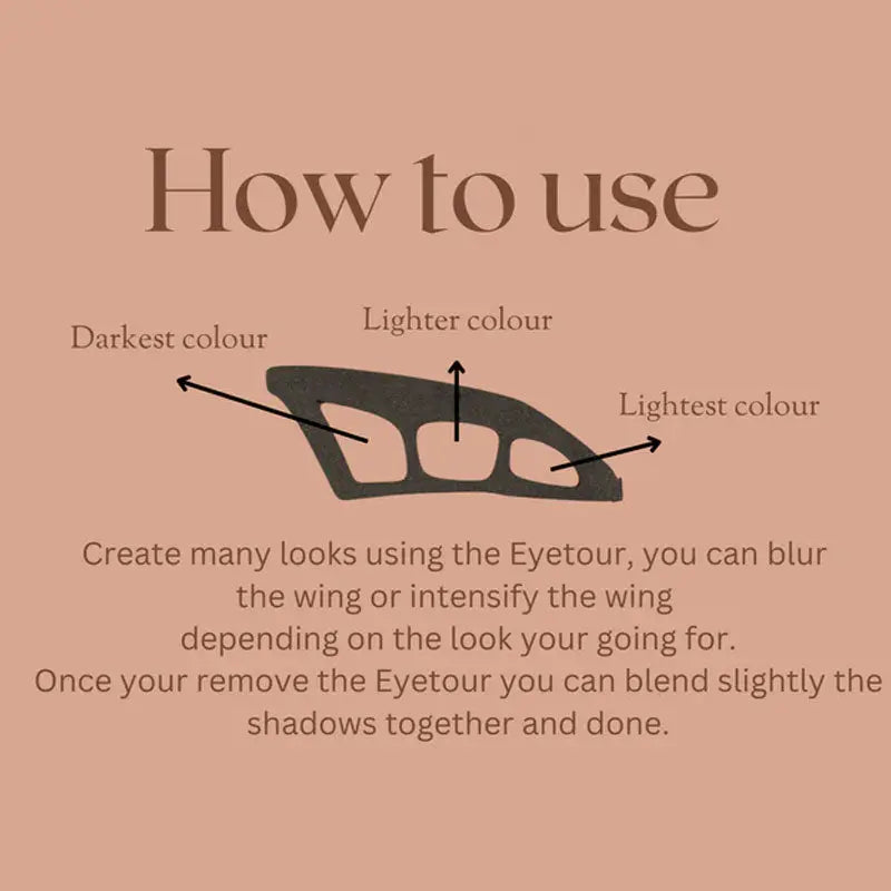 Eye makeup aid for even eyeshadow