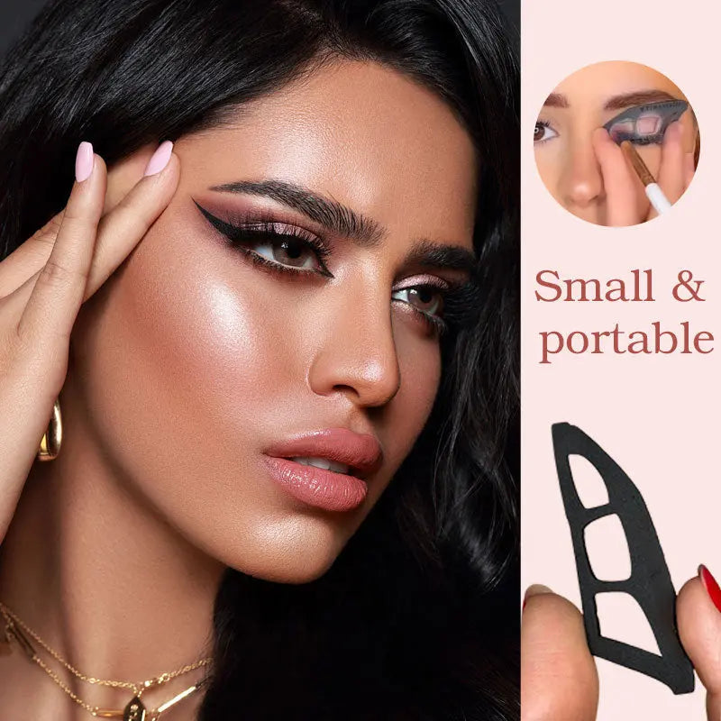 Eye makeup aid for even eyeshadow