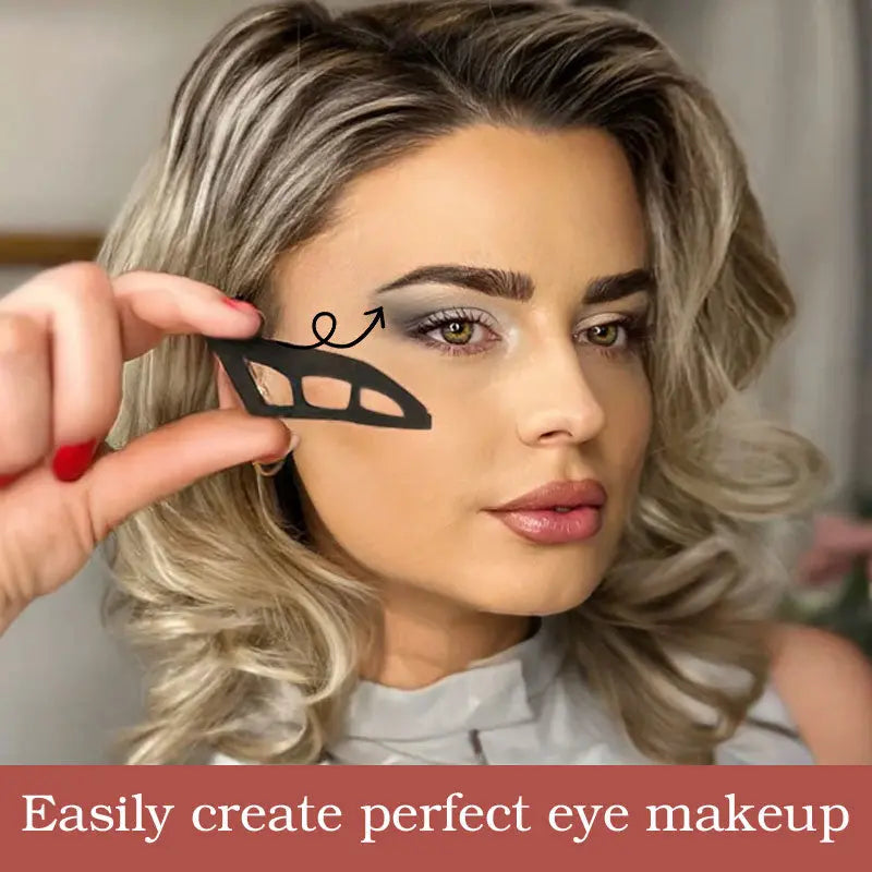 Eye makeup aid for even eyeshadow