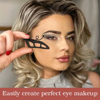 Eye makeup aid for even eyeshadow