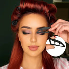 Eye makeup aid for even eyeshadow
